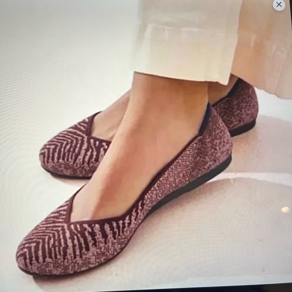 Rothy's Desert Metallic Flat with Round Toe - Retired Color - Size 9.5